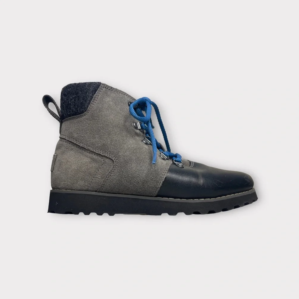 Ugg K Hilmar Lace Up Black & Gray Boots